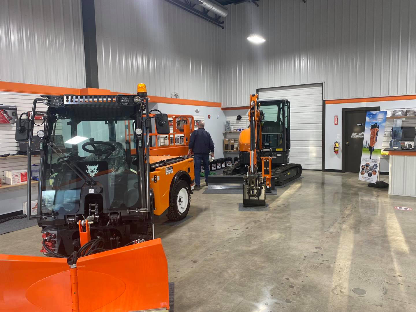 Factory-trained technician servicing heavy equipment