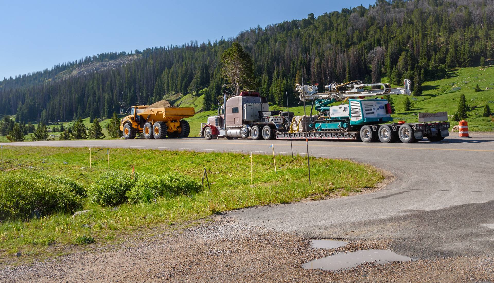 Insured heavy equipment transport